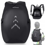 SKYJDM Motorcycle Helmet Backpack, Large Capacity Waterproof Motorcycle Backpacks for Men with Laptop Pocket Reflective Stripe for Riding, Travel