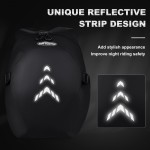 SKYJDM Motorcycle Helmet Backpack, Large Capacity Waterproof Motorcycle Backpacks for Men with Laptop Pocket Reflective Stripe for Riding, Travel