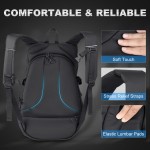 SKYJDM Motorcycle Helmet Backpack, Large Capacity Waterproof Motorcycle Backpacks for Men with Laptop Pocket Reflective Stripe for Riding, Travel