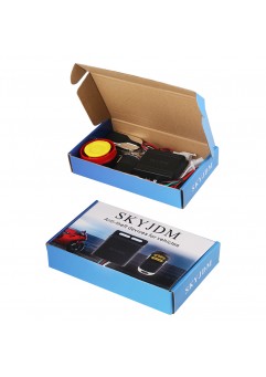 SKYJDM Anti-theft devices for vehicles Bike Smart Alarm Security Alarm System 12V Remote Control Key Interior Car Accessories