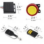 SKYJDM Anti-theft devices for vehicles Bike Smart Alarm Security Alarm System 12V Remote Control Key Interior Car Accessories