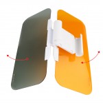 SKYJDM Car Sun Visor Hd Anti-Dazzling Block The Visor Uv Fold Flip Down Goggle Day Night 2 in 1 Driving Mirror Car-Styling