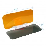 SKYJDM Car Sun Visor Hd Anti-Dazzling Block The Visor Uv Fold Flip Down Goggle Day Night 2 in 1 Driving Mirror Car-Styling